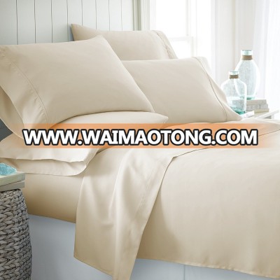 shengsheng luxury hotel collection bedding 400 thread count 100% cotton sateen bed sheet set