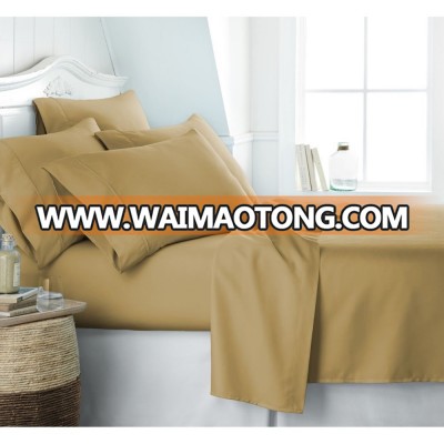 Elegant 100% cotton hotel bedding collection 4 pcs bed sheet set